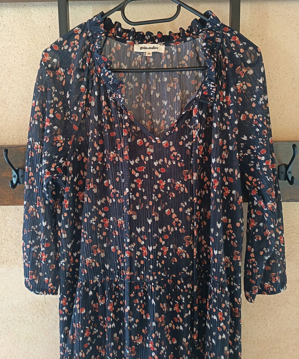 Miniature : Robe Légère et fluide fleurie Grain de malice T-36 