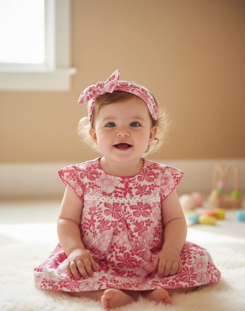 Petite robe Fleurie 6 Mois