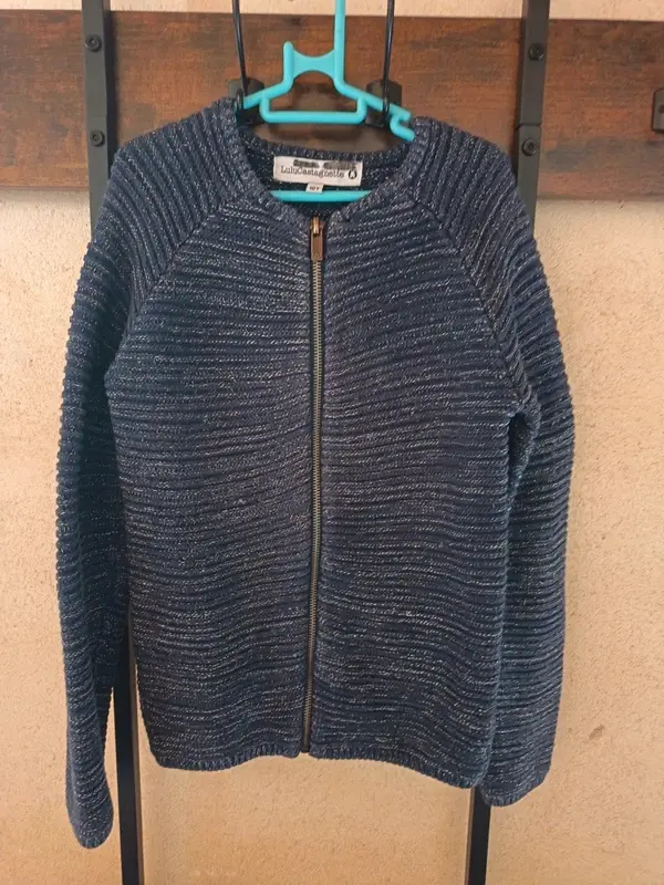 Miniature : Gilet zippé en maille lulu castagnette 10 Ans