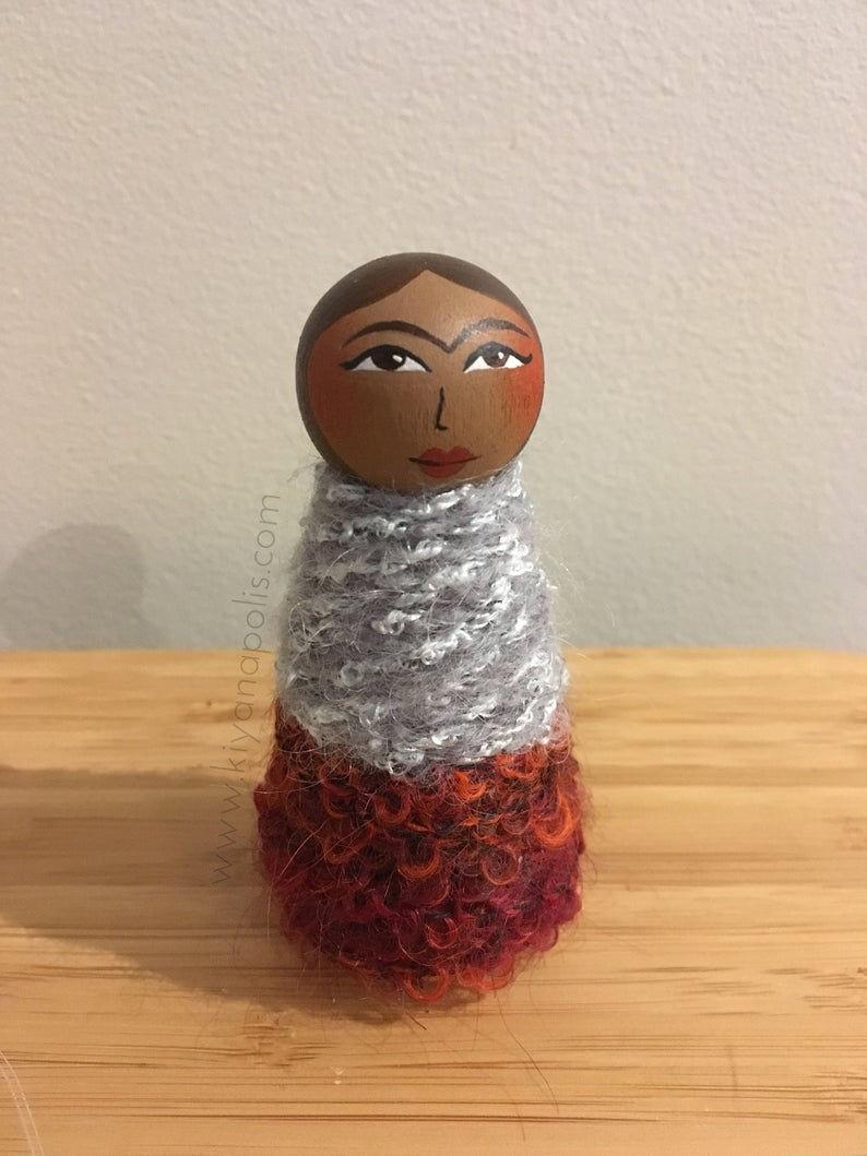 Thumbnail: 2 Wooden Dolls