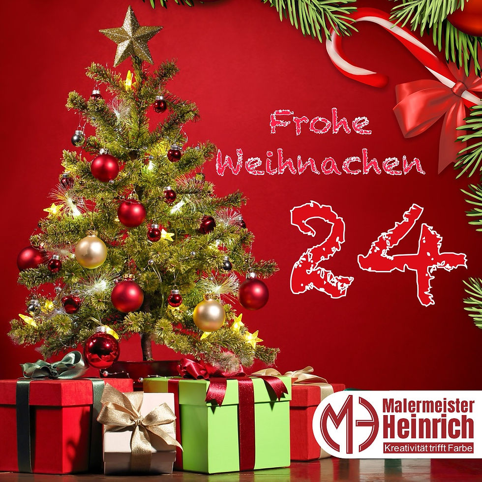 Malermeister Heinrich wĂŒnscht Frohe Weihnachten!
