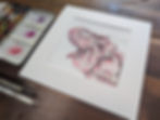 Thumbnail: The Elephant Illustration - Mounted Giclée Print