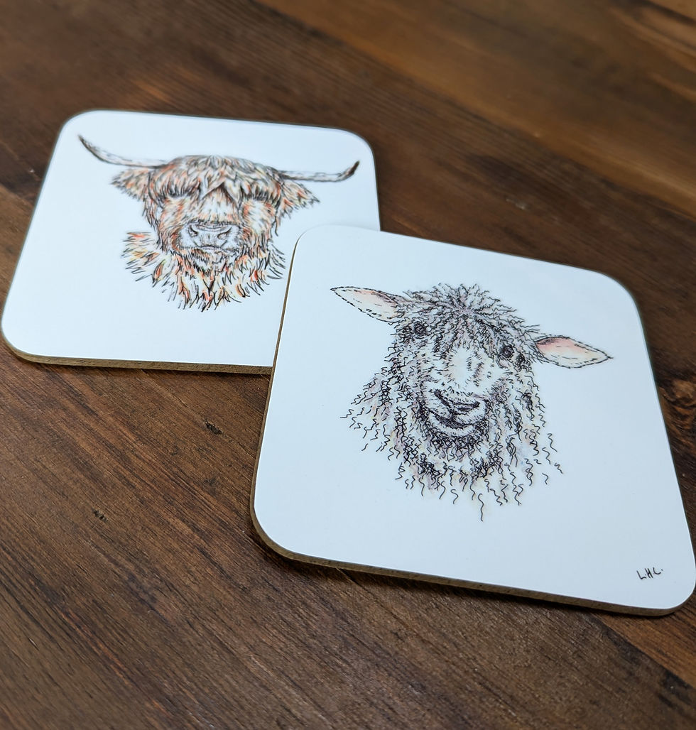 Thumbnail: Cotswold Sheep Coaster - Individual