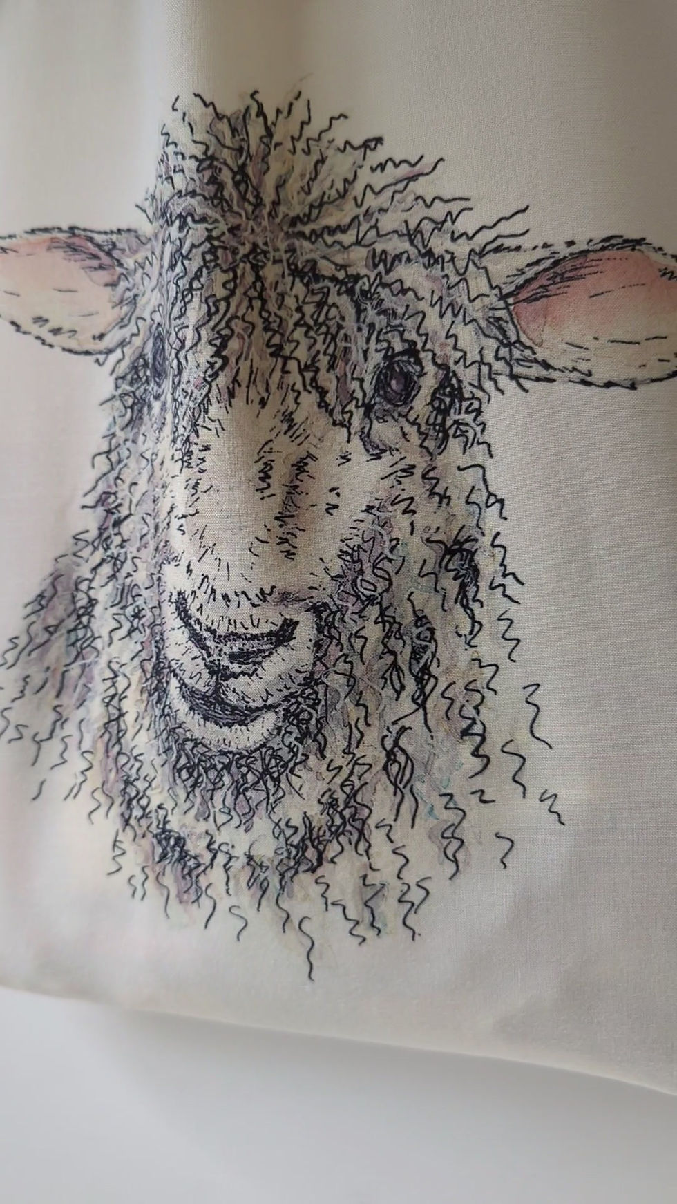 Thumbnail: The Cotswold Sheep Illustrated Tote Bag