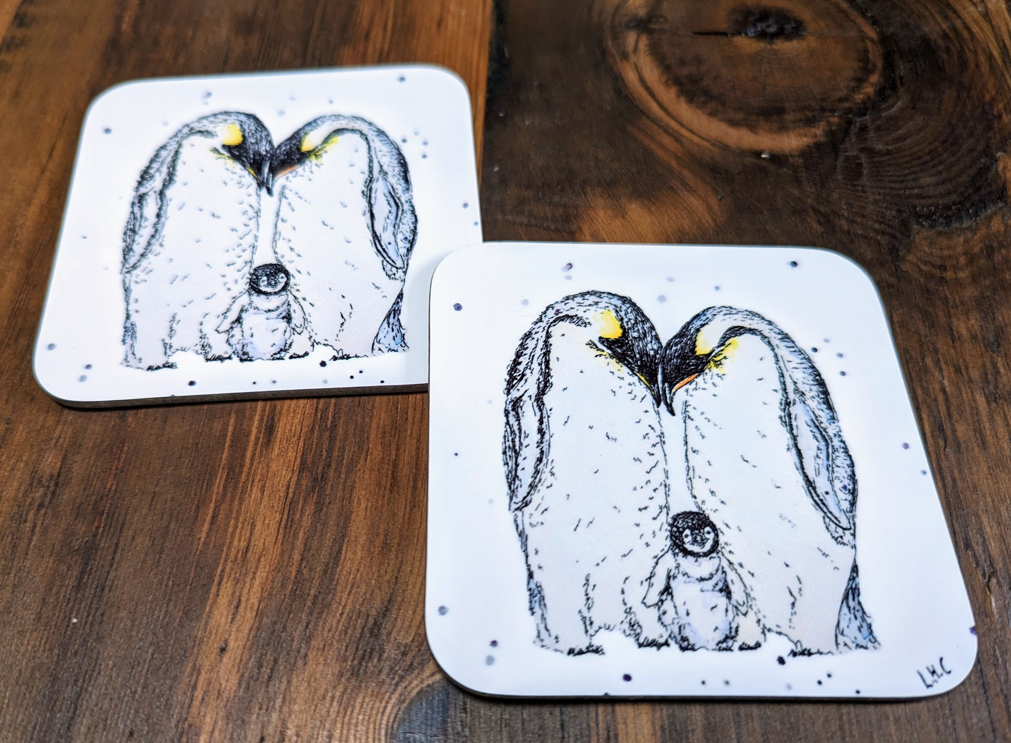 Family of Penguins Coaster - Individual