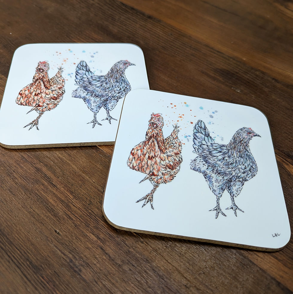 Thumbnail: Chickens Coaster - Individual