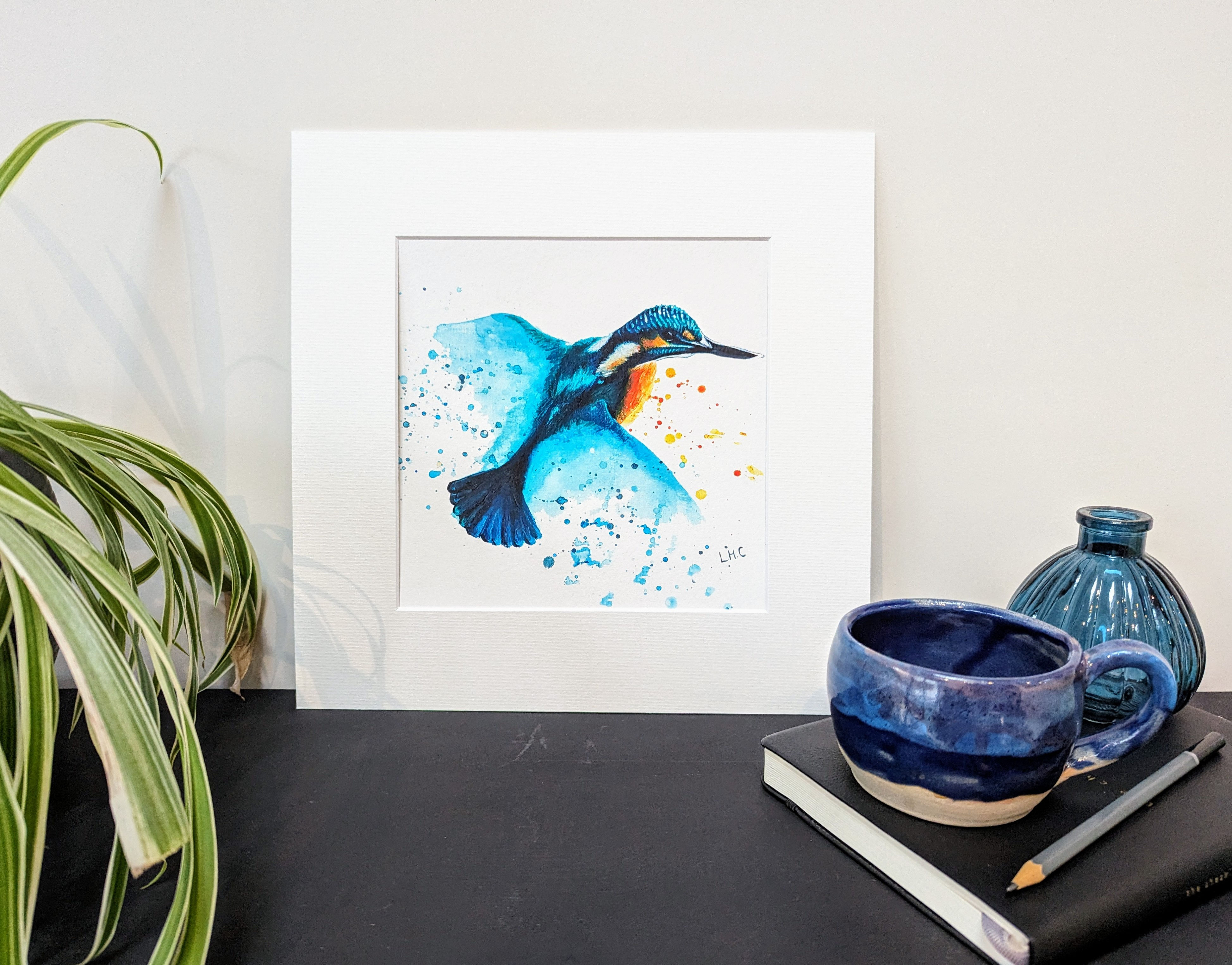 The Kingfisher - Mounted Giclée Print