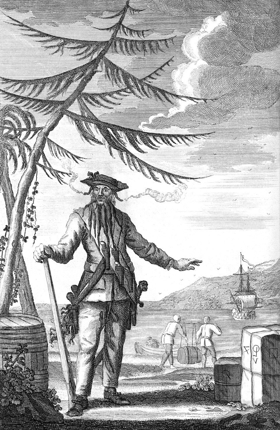 Edward TeachC ommonly Call'd Black Beard