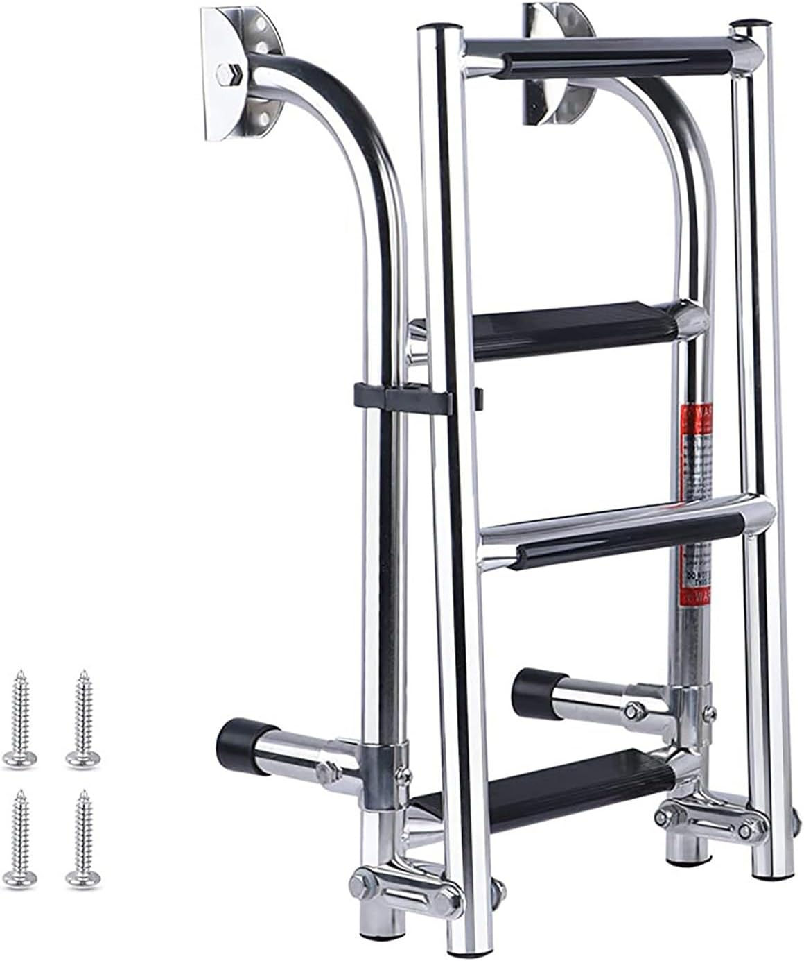 Escalera plegable de acero inoxidable para barco