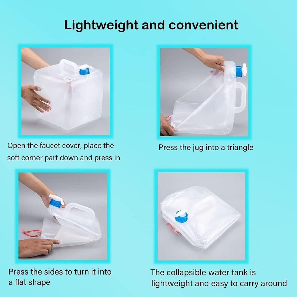 Miniatura: Bidón / contenedor de agua plegable para camping (10 L ,15, 20 L)