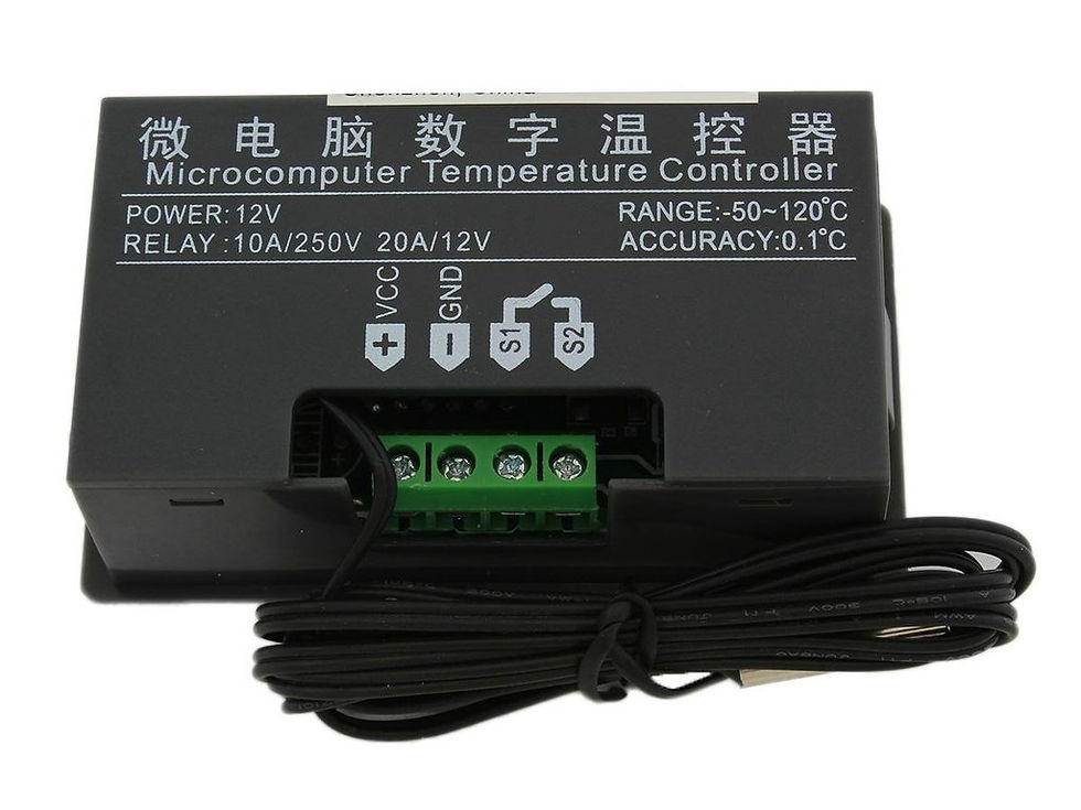 Miniatura: Termostato digital con sensor de temperatura externo de -55°C a +120°C