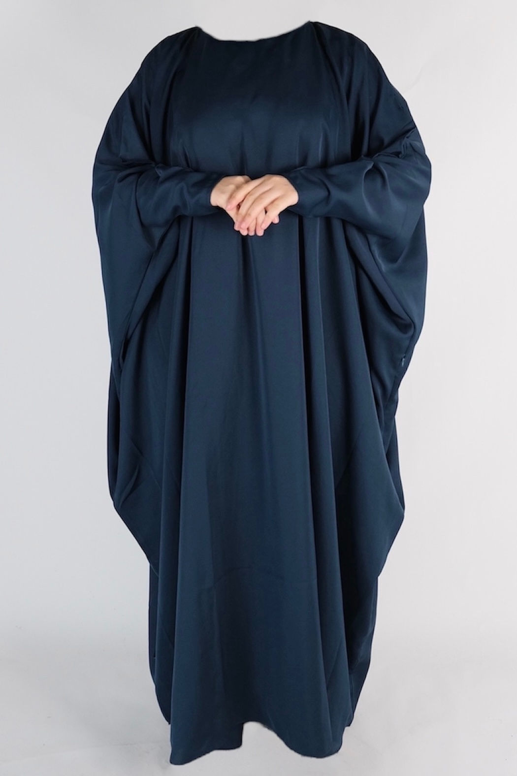 Dark teal Luxury Bisht Abaya with pockets