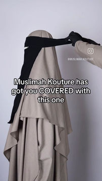 Miniaturbild: Eating friendly one layer niqab 