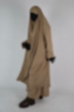 Thumbnail: Two Piece Jilbab in Beige 