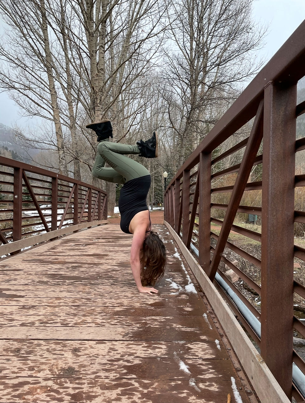 Balancing on a Bridge in Telluride