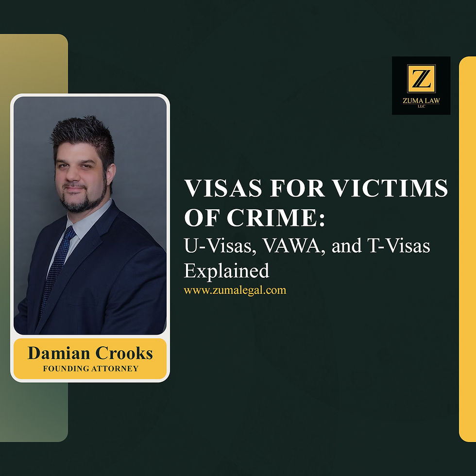 Visas for Victims of Crime: U-Visas, VAWA, and T-Visas Explained
