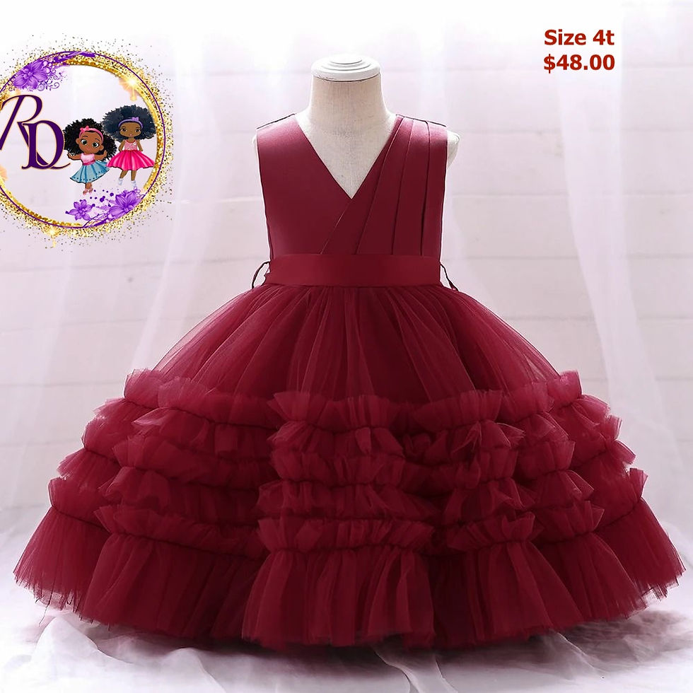 Red  Sleeveless organza flunk christmas dress