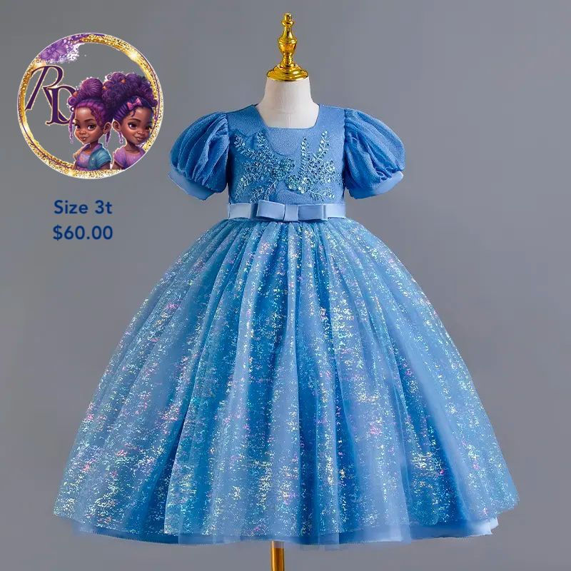 Royal blue sparkle Dress