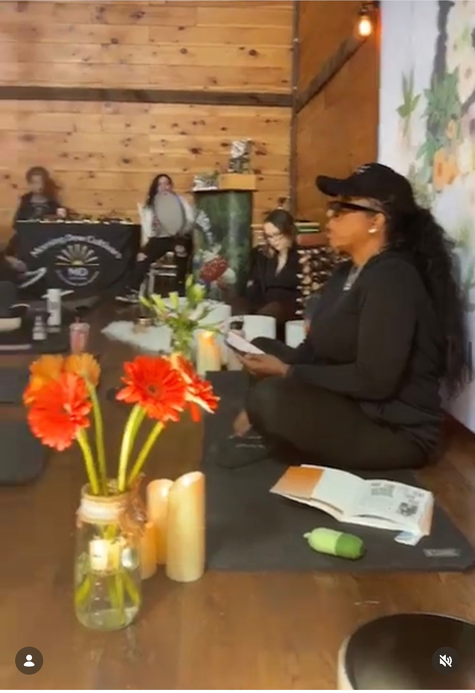 Dr. Roz McCarthy leading a heart-centered meditation session focused on breath and intention