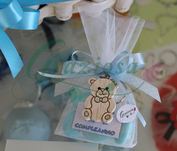 Sacchetto con portachiave orsetto