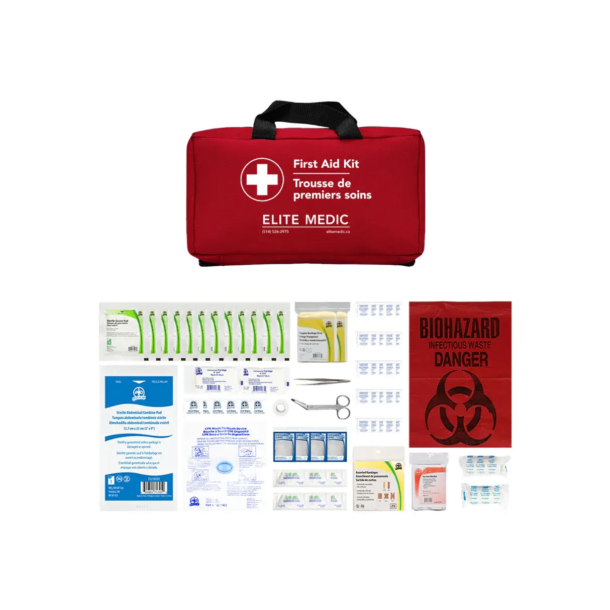 Compact Waterproof First Aid bag Suitable for Home School Office 