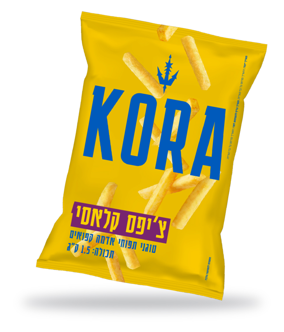 צ'יפס קלאסי קפוא בשקית, של קורה