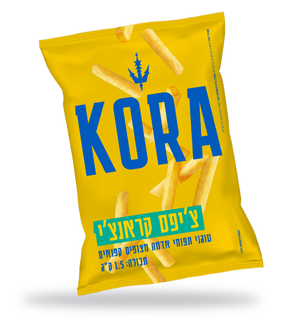 צ'יפס קראנצ'י קפוא בשקית, של קורה