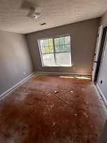 Team performing property cleanout for real estate management