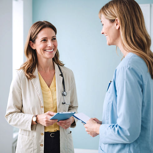 Doctors Discussing Notes