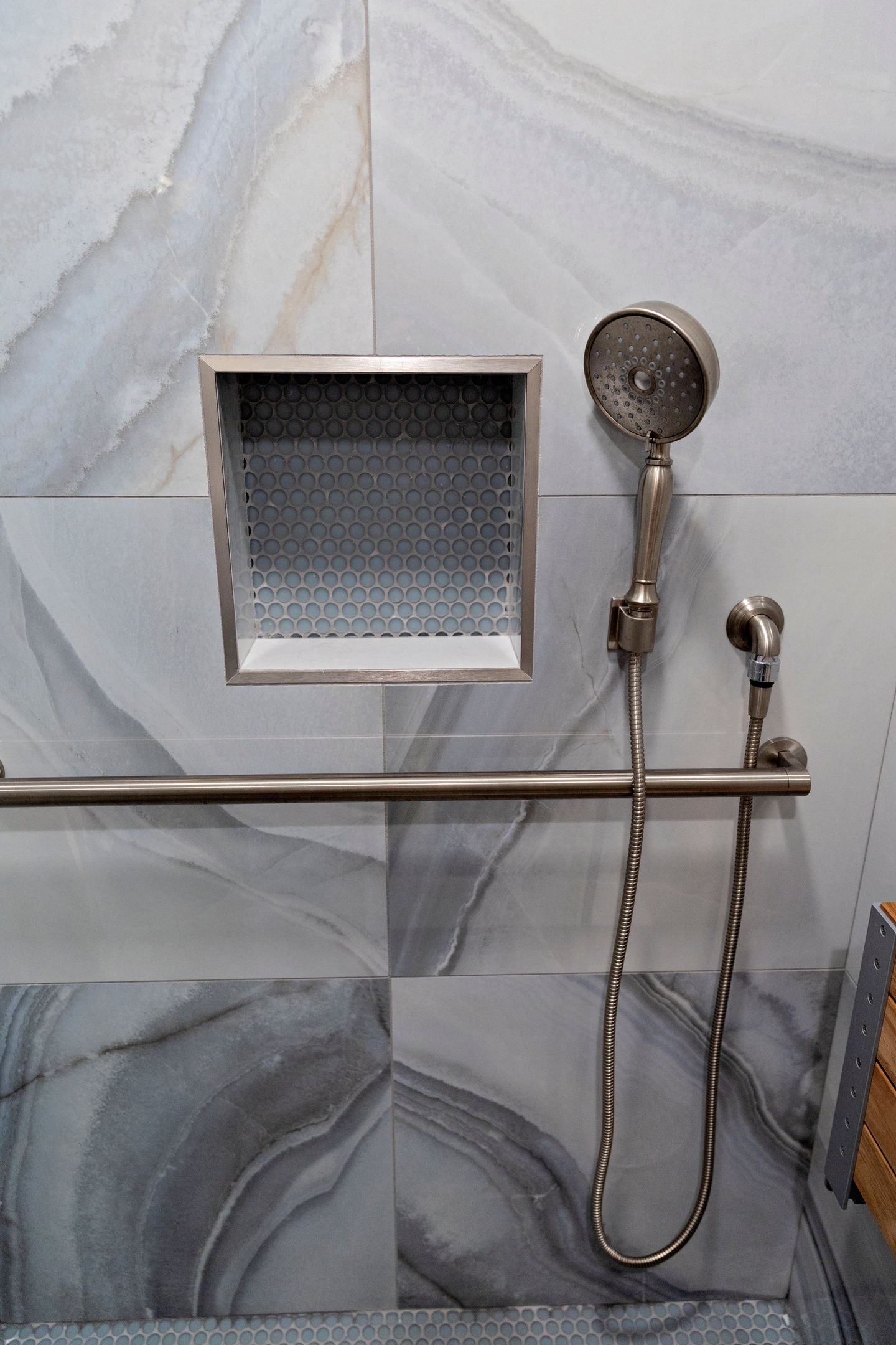 Luxury aging in place bathroom