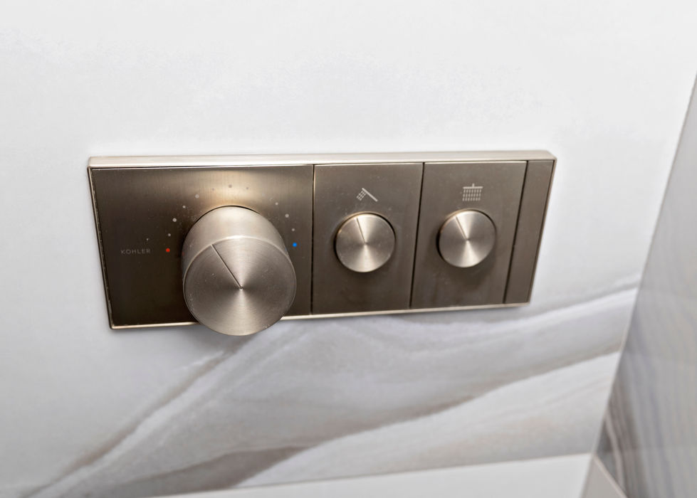Modern aging-in-place bathroom