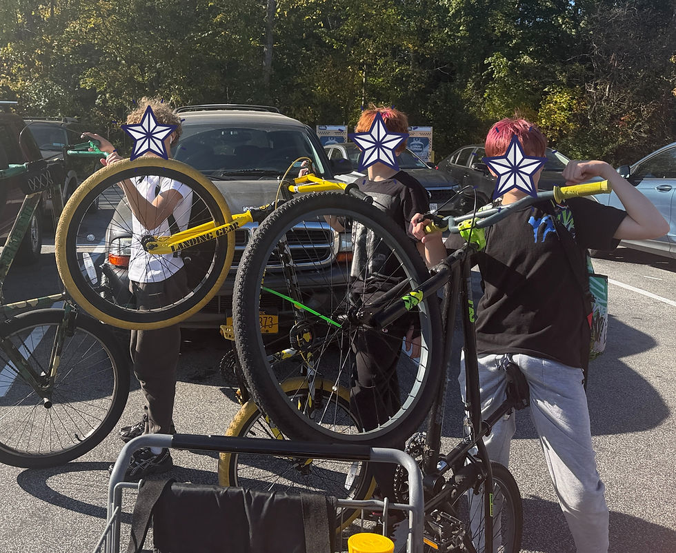 Washingtonville Teens Having Good Clean Fun & Showing Impressive Skills But They Should Have A Better Place for The "Wheelies" & Learn More Bike Skills