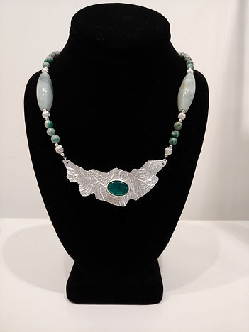 AKD Green Onyx Reticulated Silver necklace.jpeg