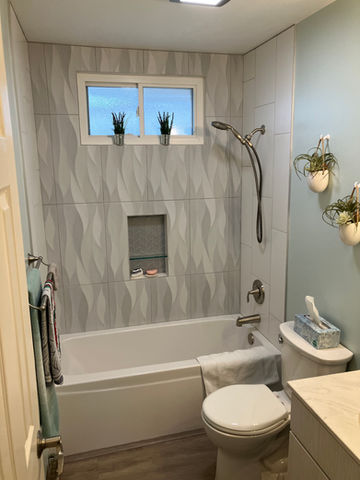 New Tub With Tile Surround