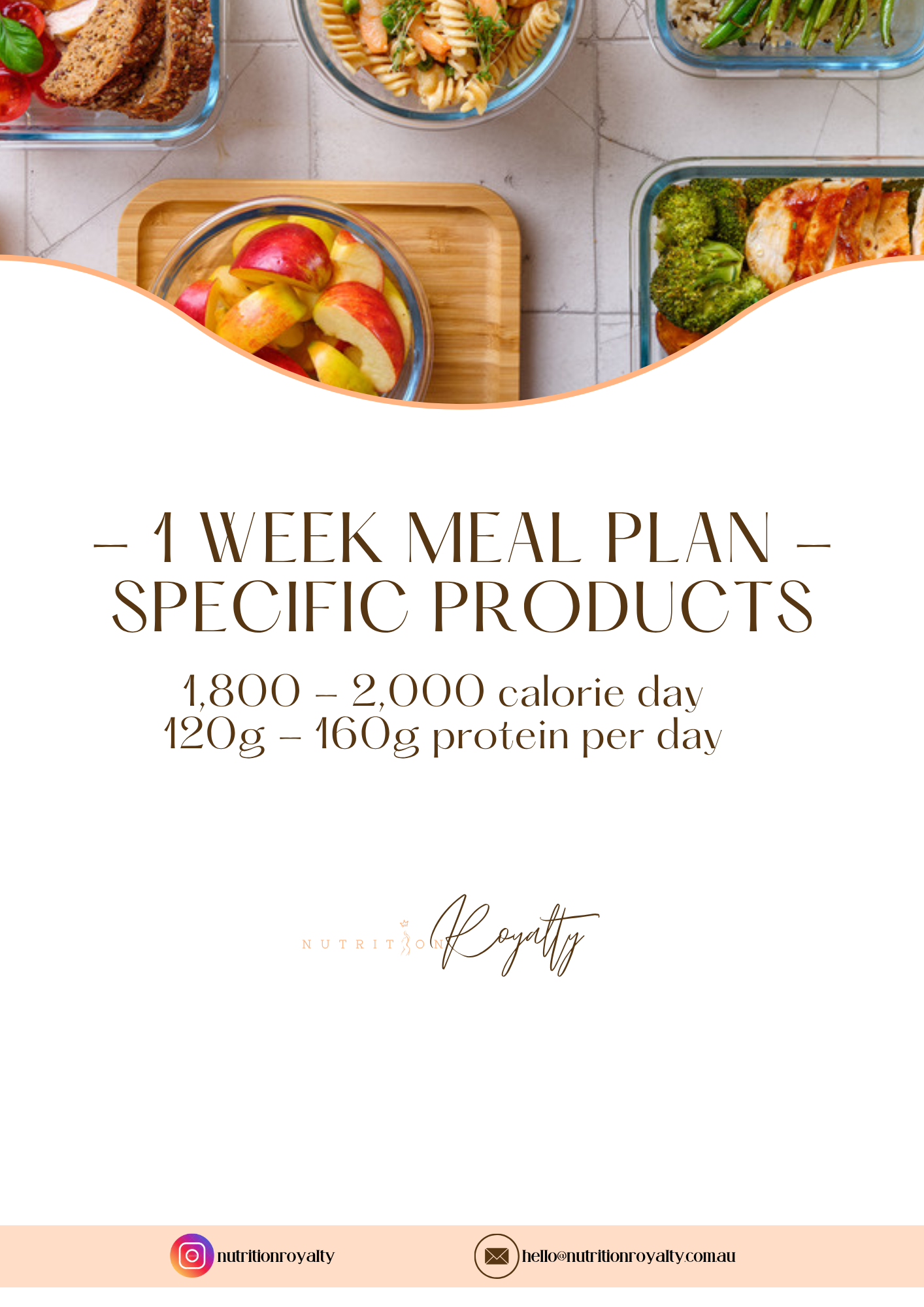 1 Week - Specific Products