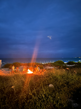 bonfire by the beach