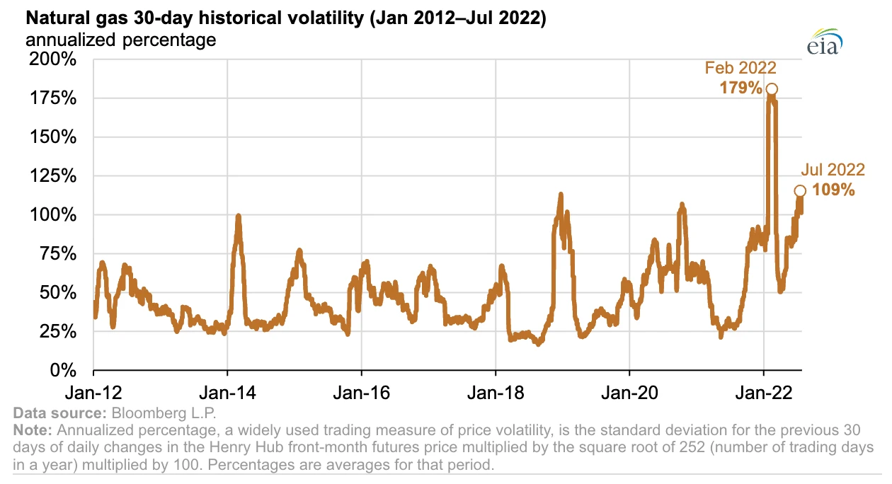 U.S. Natural Gas Price Saw Record Volatility in the First Quarter of 2022