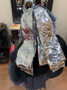 Bleaching, Sunny Sun use Foil slice technique