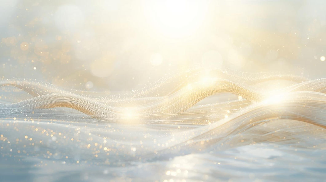 Erstelle mir ein Bild für 5 Sitzungen mit spiritueller Ausrichtung, weiss, gold, licht, he