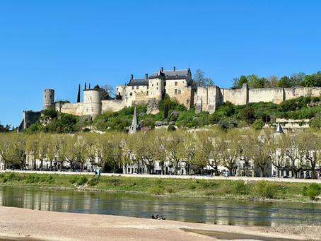 Carte postale d'un passage éclair à Chinon