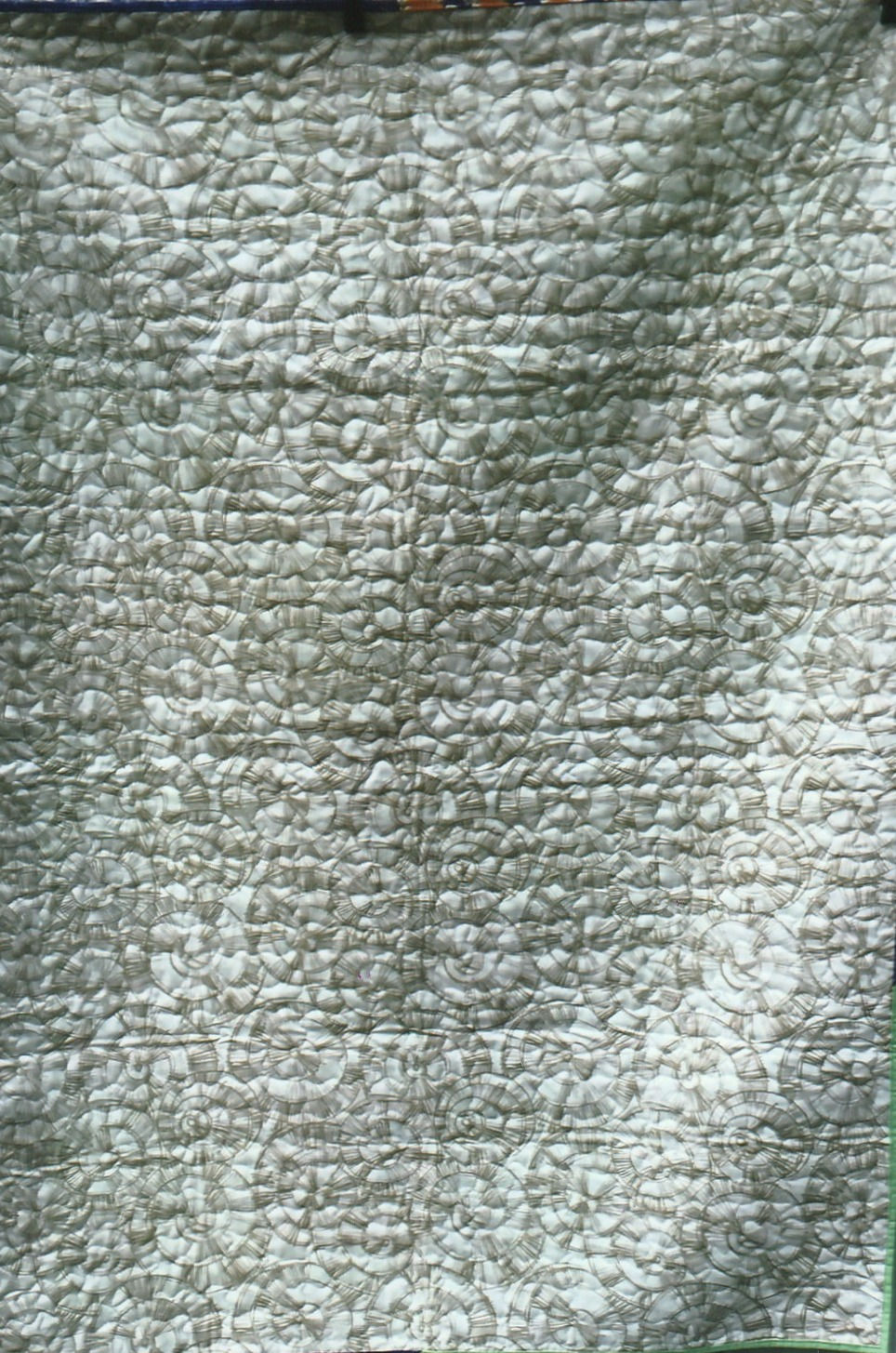 Secret Flowers quilt back.