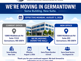 Germantown Office Suite Relocation – Effective August 3, 2026 (New Suite #203)