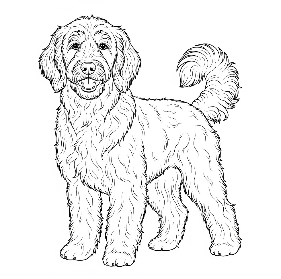 Golden doodle clip art