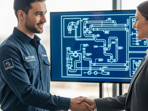 Illustration du partenariat entre NEOTUBE CHEMISAGE et les syndics de copropriété : confiance, expertise et planification pour la gestion de l'assainissemen