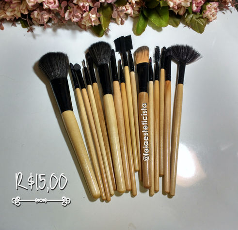 Meus pincéis comprados no AliExpress