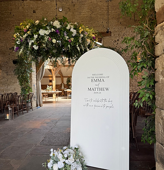 Welcome Sign Event Decor