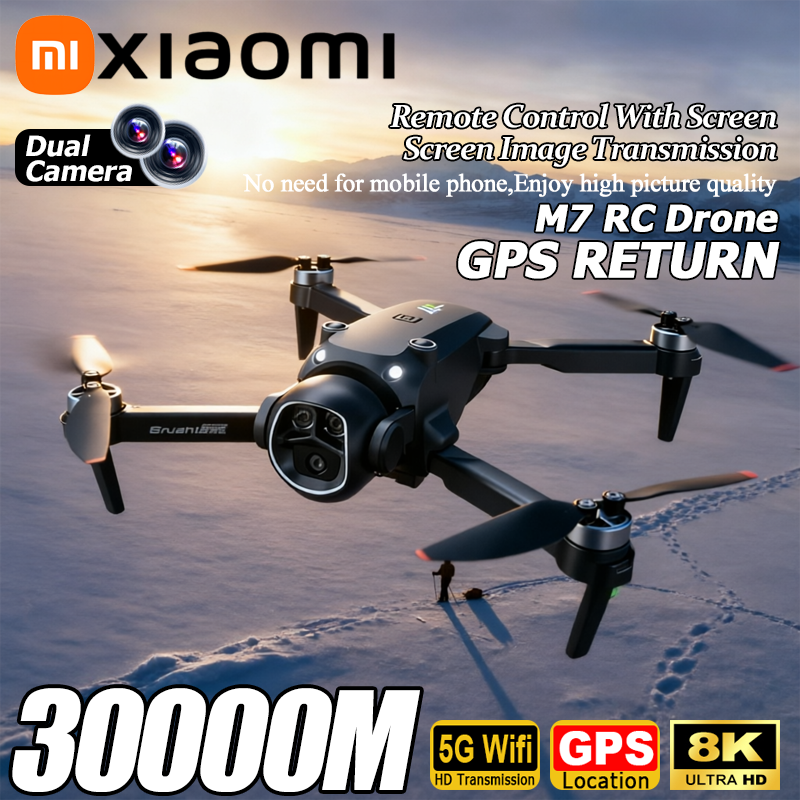 Thumbnail: Xiaomi M7 GPS Drone 8K  Aerial HD Dual Camera Intelligent Opstacle Avoidance Bru