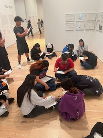 Students at the Whitney Museum