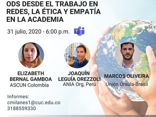 Webinar: ODS desde el trabajo en redes, la ética y la empatía en la academia
