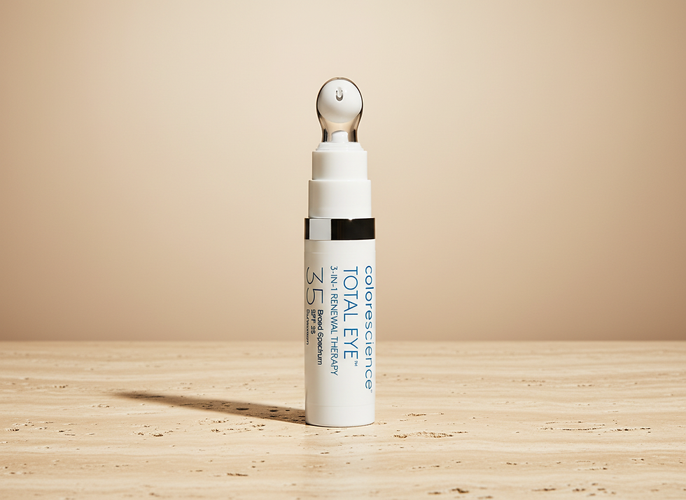 Colorescience Total Eye® 3-in-1 Renewal Therapy SPF 35 product on display, soft background.